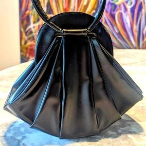 Unique vintage black evening please purse